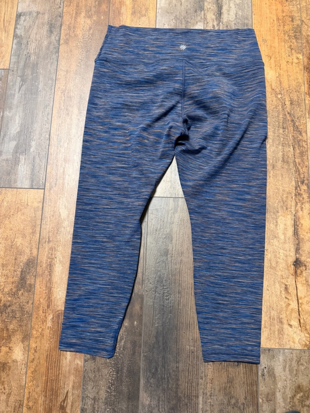 Athleta Women's Space-Dye Capri Leggings - Blue